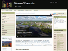 Tablet Screenshot of ci.wausau.wi.us